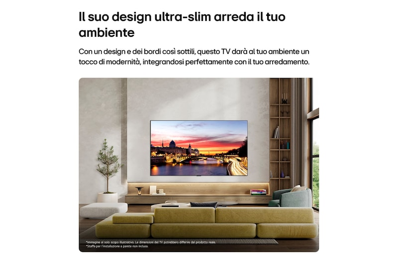 Design ultra-slim TV OLED65C65LA 2026